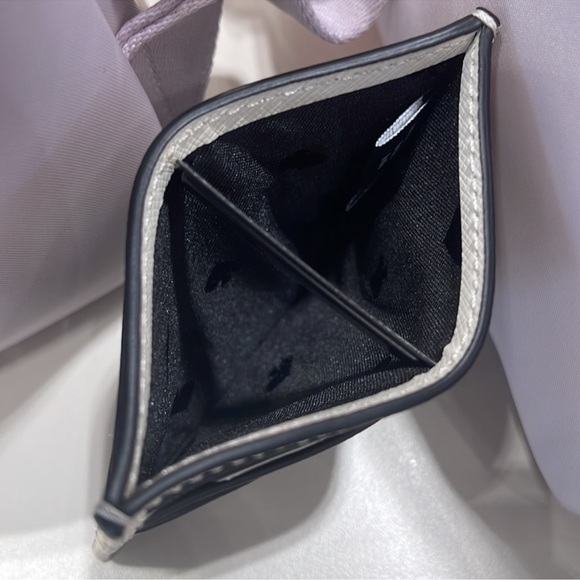 Kate Spade Small Slim Card Holder Saff Black White Wallet - Picture 4 of 6